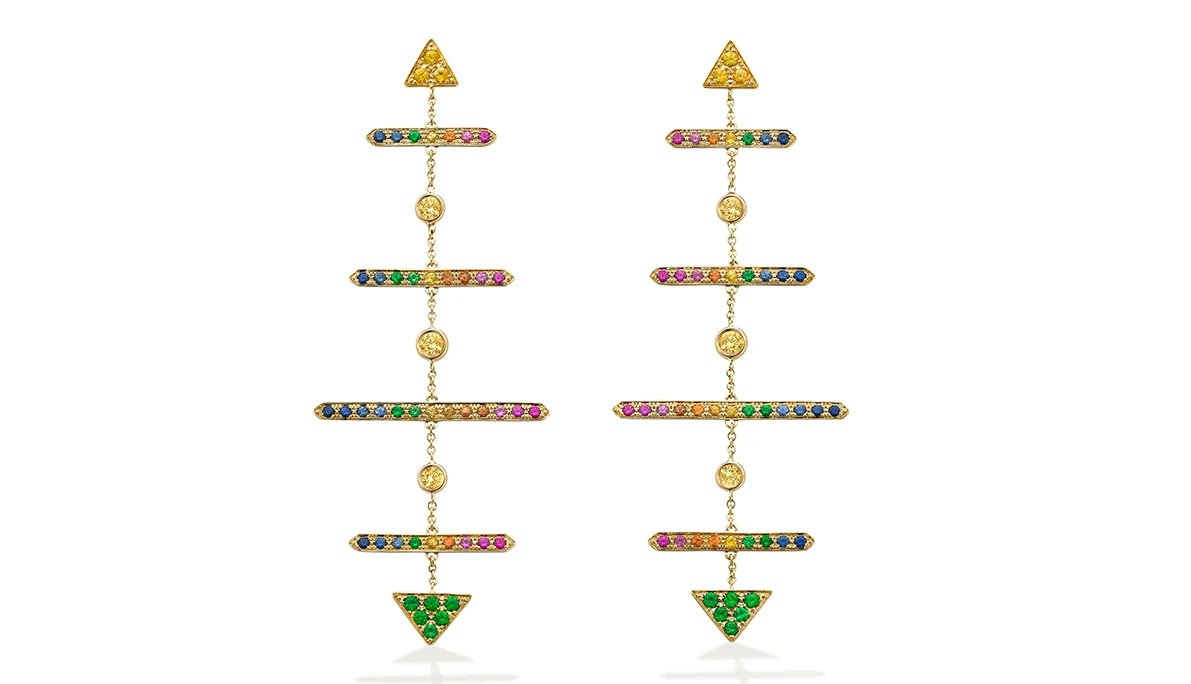Robinson Pelham Totem rainbow earring