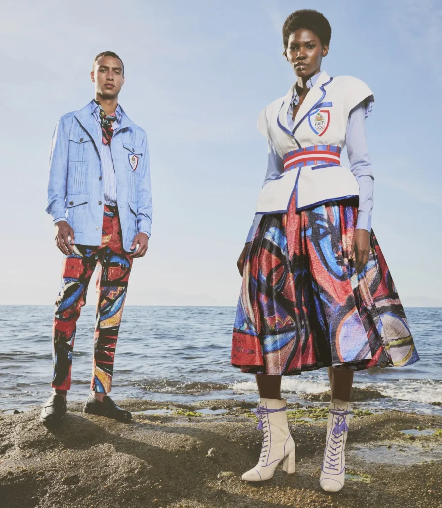 Top 5 High Fashion Moments at the Paris Olympics 2024 2 Team Haiti uniform
