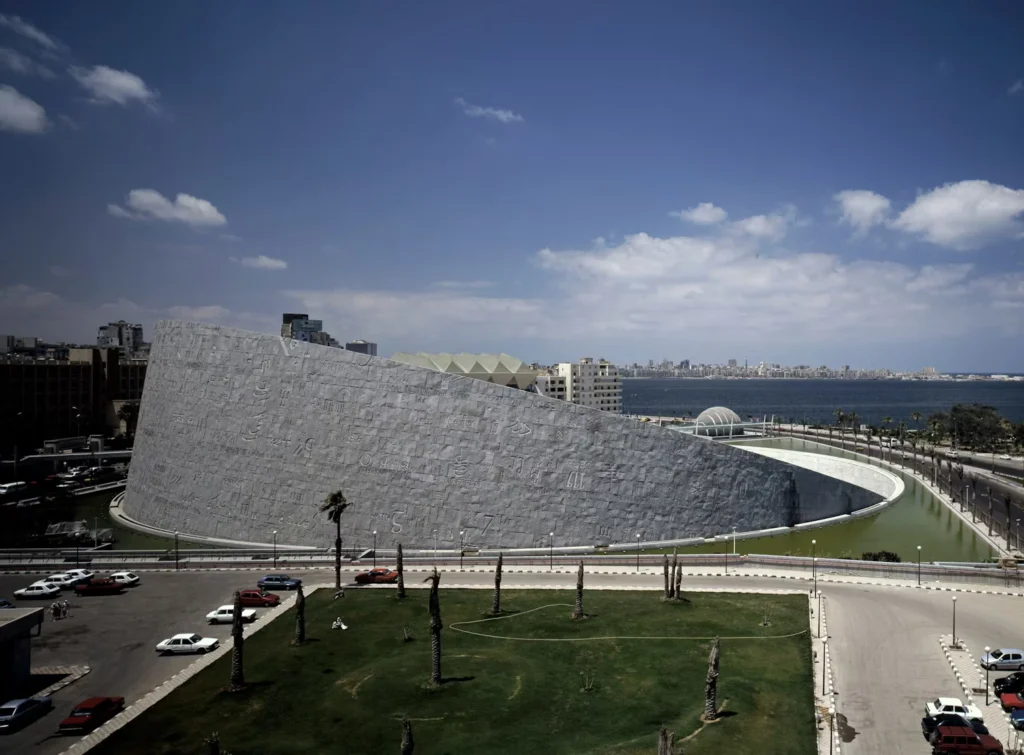Erth Abu Dhabi is hosting an exhibition on the life of the new Library of Alexandria 1 The new Bibliotheca Alexandrina, Egypt