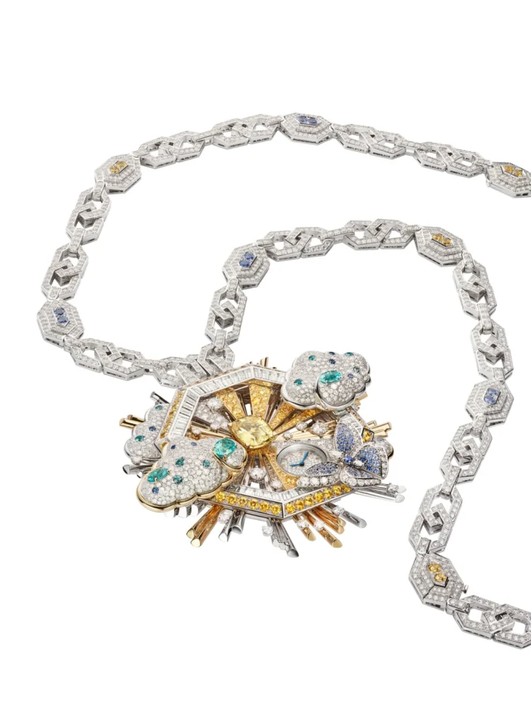 Bvlgari has released Polychroma, a collection with over 600 one-of-a-kind jewelry pieces 1 Bvlgari 2025 Nuvole Preziose pendant watch