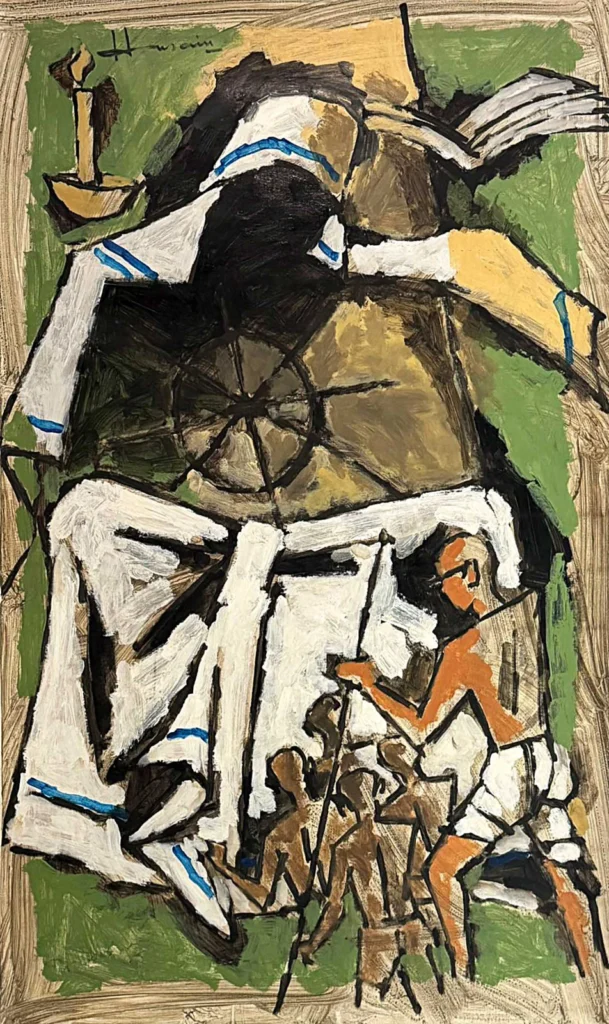 Celebrating M.F. Husain: A Modern Enigma 3 M F Husain Mother Teresa And Gandhi