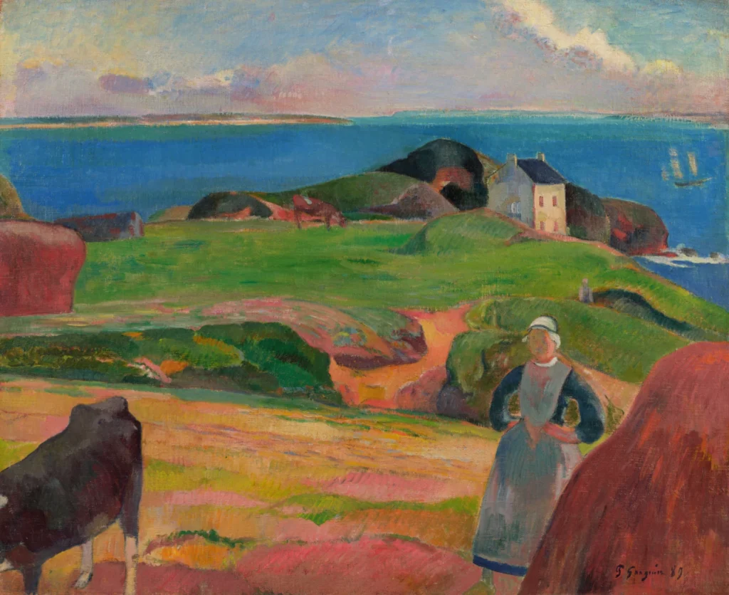 Paul Gauguin La Maison de Pen du gardeuse de vache 1889