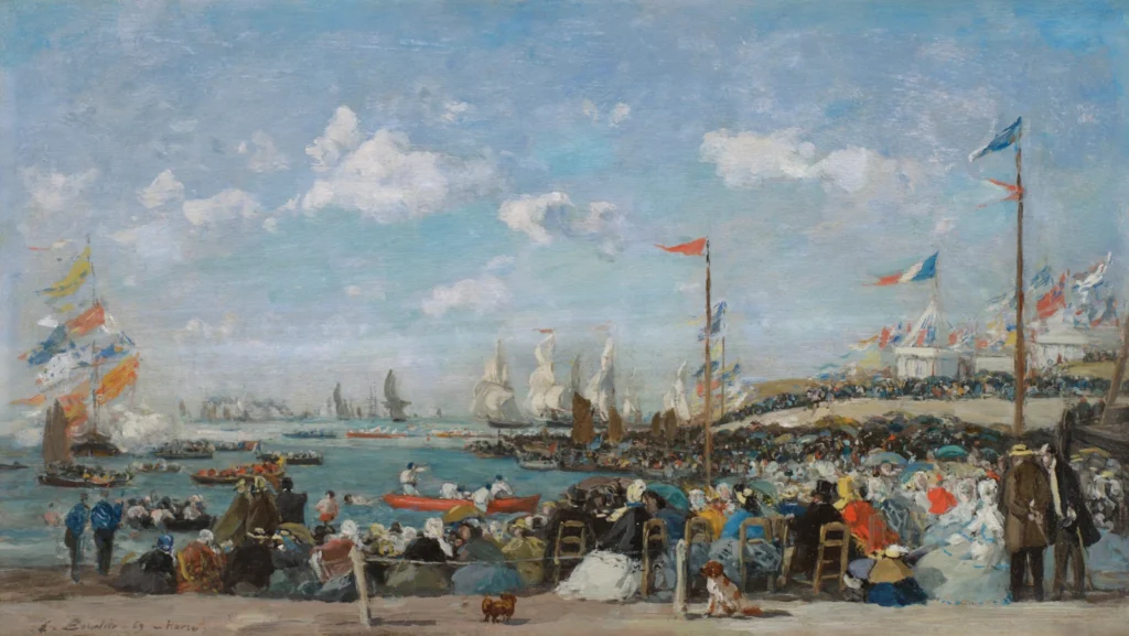 Sotheby’s unveils the Schlumberger Collection where Monet meets Dalí and Lalanne’s rare Hippopotame Bar 3 Eugene Boudin Le Havre La Fete des regates