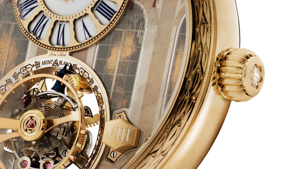Montblanc mirrors the majesty of Versailles through a stunning collection of writing instruments & a timepiece 7 Montblanc Star Legacy Suspended Exo Tourbillon Chateau de Versailles