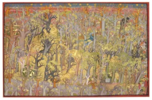Maharao Umed Singh Hunting Tiger