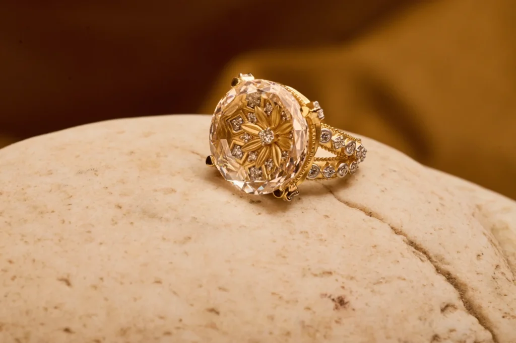 Indian brand Ashth Prive encases 9 centuries of stepwell geometry inside its rarest diamond collection yet 7 Ashth Udaya Collection
