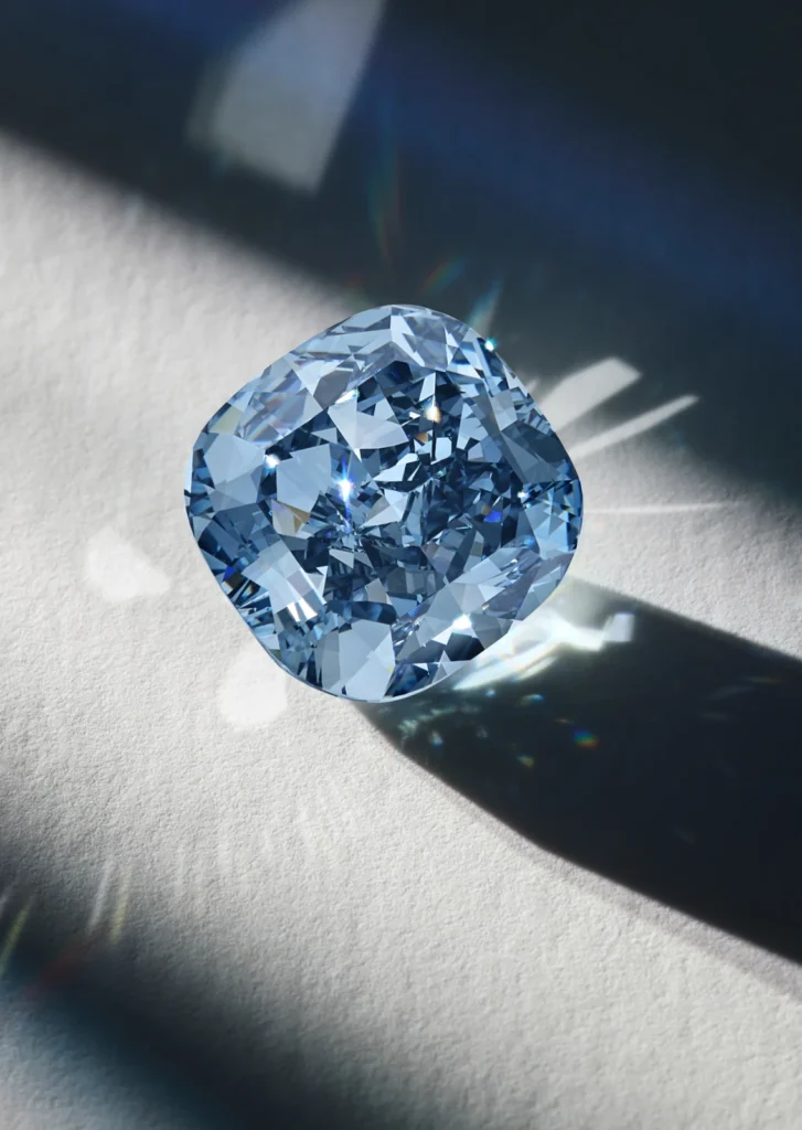Rihanna’s co-designed jewelry with Chopard is up for auction at Sotheby's Geneva, along with a six-carat blue diamond from the Cullinan Mine 4 6.03 carat Blue diamond from Cullinan Mine
