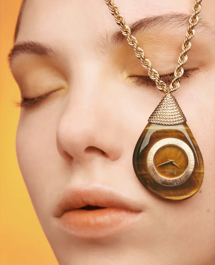 Piaget revives trapezoid cases stone dials & carved pendant watches in its 2026 ornamental stone collection 6 Piaget Swinging Pebble