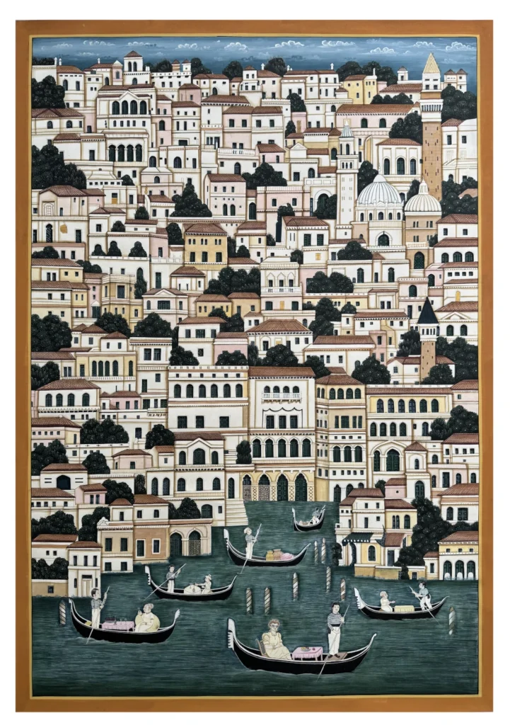 India's Pichwai tradition makes its debut in Venice 2 Venice Map 48 x 36 inch