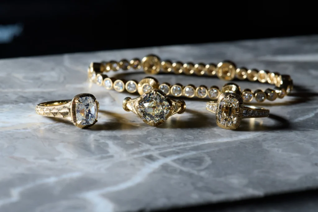Made with old mine cut diamonds & delicate engraving, Kindred Lubeck’s Artifex launches a bridal collection of jewelry 3 Artifex Bridal collection