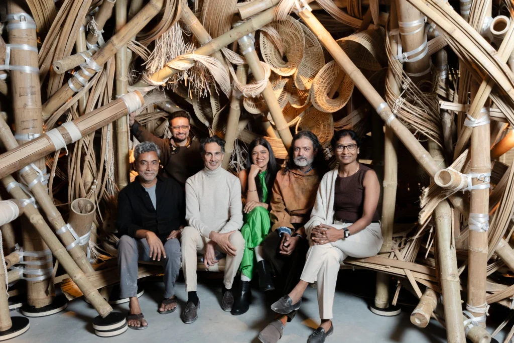 Amin Jaffer’s Expansive Eye 2 L - R Bala Skarma Sonam Tashi Dr Amin Jaffer Sumakshi Singh Asim Waqif and Ranjani Shettar c Joe Habben