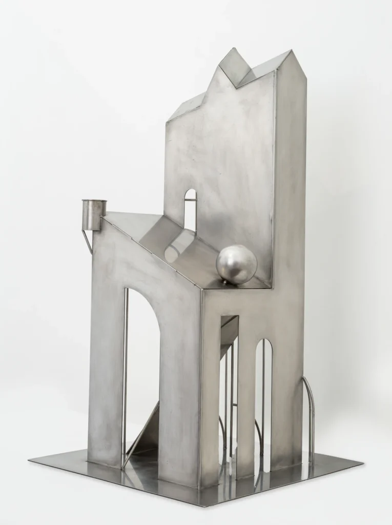 Brutalist, Reflective, Raw: The Rise of Stainless Steel in Home Design 1 Dhruva Mistry ALoC The Object-I 2mm Stainless Steel Unique Variation