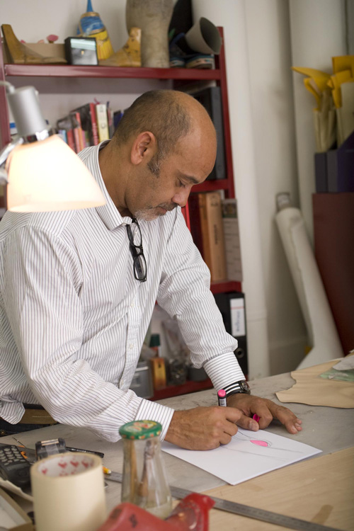 Christian Louboutin at work