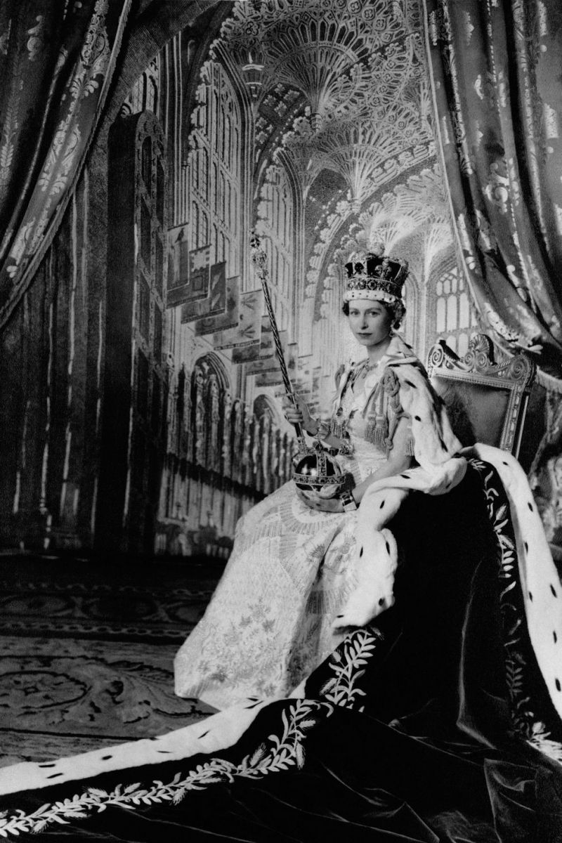 Queen Elizabeth II after coronation