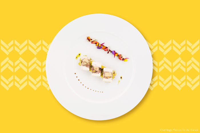Luxury Airline Menus - Trends in High Flying Flavors 3 Chef Regis Marcon for Air France