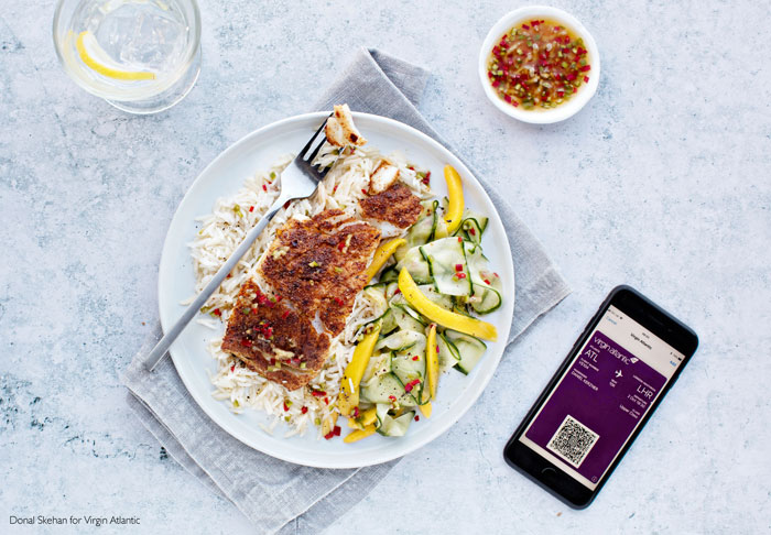 Luxury Airline Menus - Trends in High Flying Flavors 4 Donal Skehan for Virgin Atlantic