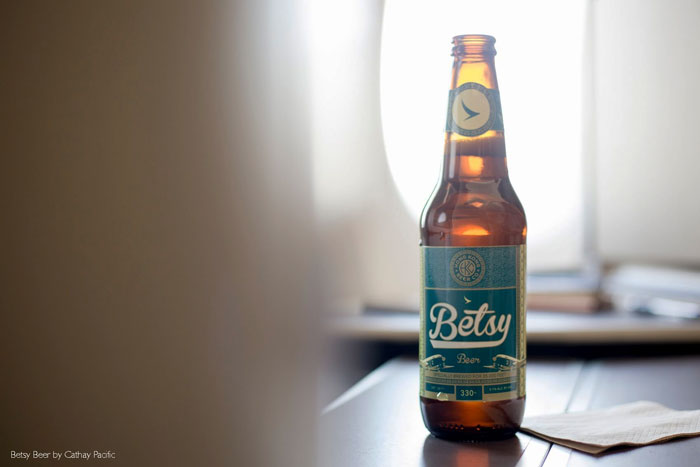 Luxury Airline Menus - Trends in High Flying Flavors 6 Betsy Beer by Cathay Pacific