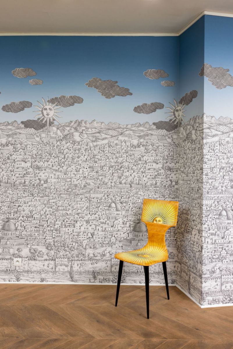Neo Contemporary Creative Explosion in Design: Maison Lacroix, Cole & Son & Maison Matisse Showcase Bohemian & Deeply Philosophical Expressions 6 Cole & Son X Fornasetti