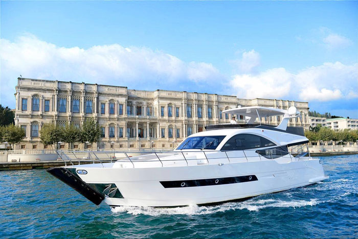 Cruise on Bosphorous at Ciragan Palace Kempinski Istanbul Turkey