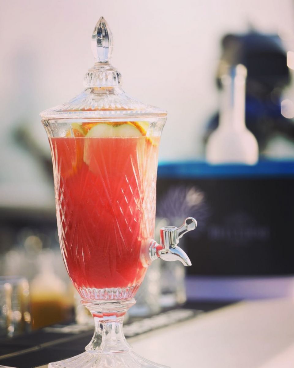 Celebrating at Home - Take it a Notch Higher in 2020 7 SunSet Punch recipe