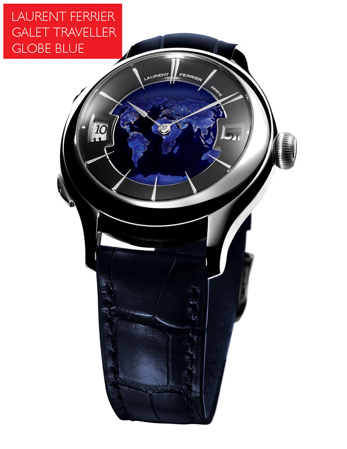 Laurent Ferrier Galet Traveller Globe Blue