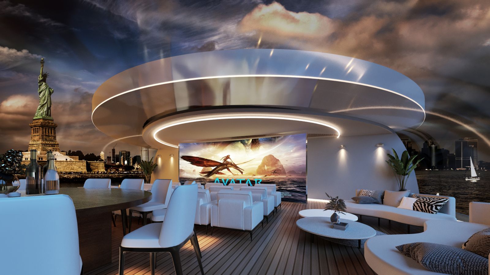 Designed by Jean-Pierre Heim, the luxurious Y Le Yacht to set sail in Manhattan 3 Y Le Yacht