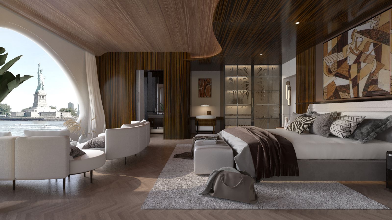 Designed by Jean-Pierre Heim, the luxurious Y Le Yacht to set sail in Manhattan 7 Y Le Yacht